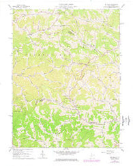 Big Isaac West Virginia Historical topographic map, 1:24000 scale, 7.5 X 7.5 Minute, Year 1964