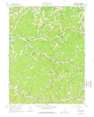Big Run West Virginia Historical topographic map, 1:24000 scale, 7.5 X 7.5 Minute, Year 1960