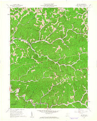 Big Run West Virginia Historical topographic map, 1:24000 scale, 7.5 X 7.5 Minute, Year 1960