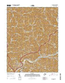 Big Chimney West Virginia Historical topographic map, 1:24000 scale, 7.5 X 7.5 Minute, Year 2014
