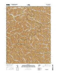 Big Isaac West Virginia Current topographic map, 1:24000 scale, 7.5 X 7.5 Minute, Year 2016