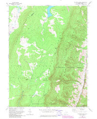 Blackbird Knob West Virginia Historical topographic map, 1:24000 scale, 7.5 X 7.5 Minute, Year 1967