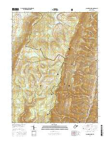 Blackbird Knob West Virginia Current topographic map, 1:24000 scale, 7.5 X 7.5 Minute, Year 2016