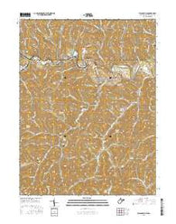 Blacksville West Virginia Current topographic map, 1:24000 scale, 7.5 X 7.5 Minute, Year 2016