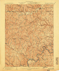 Blacksville West Virginia Historical topographic map, 1:62500 scale, 15 X 15 Minute, Year 1904