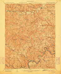 Blacksville West Virginia Historical topographic map, 1:62500 scale, 15 X 15 Minute, Year 1904