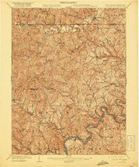 Blacksville West Virginia Historical topographic map, 1:62500 scale, 15 X 15 Minute, Year 1904