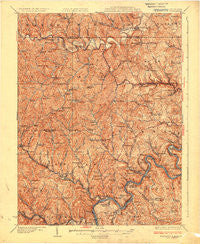 Blacksville West Virginia Historical topographic map, 1:62500 scale, 15 X 15 Minute, Year 1925