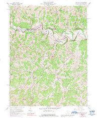 Blacksville West Virginia Historical topographic map, 1:24000 scale, 7.5 X 7.5 Minute, Year 1958