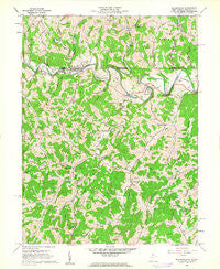 Blacksville West Virginia Historical topographic map, 1:24000 scale, 7.5 X 7.5 Minute, Year 1958
