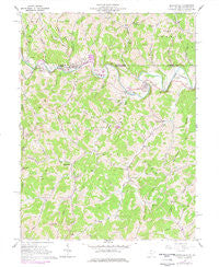 Blacksville West Virginia Historical topographic map, 1:24000 scale, 7.5 X 7.5 Minute, Year 1958