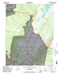 Blackwater Falls West Virginia Historical topographic map, 1:24000 scale, 7.5 X 7.5 Minute, Year 1995