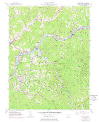 Blue Creek West Virginia Historical topographic map, 1:24000 scale, 7.5 X 7.5 Minute, Year 1957