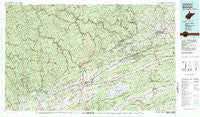 Bluefield West Virginia Historical topographic map, 1:100000 scale, 30 X 60 Minute, Year 1981