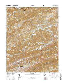 Bluefield West Virginia Historical topographic map, 1:24000 scale, 7.5 X 7.5 Minute, Year 2014