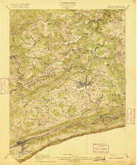 Bluefield West Virginia Historical topographic map, 1:62500 scale, 15 X 15 Minute, Year 1916