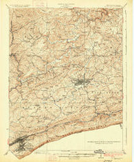 Bluefield West Virginia Historical topographic map, 1:62500 scale, 15 X 15 Minute, Year 1926
