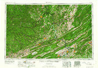 Bluefield West Virginia Historical topographic map, 1:250000 scale, 1 X 2 Degree, Year 1961