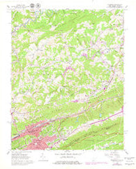 Bluefield West Virginia Historical topographic map, 1:24000 scale, 7.5 X 7.5 Minute, Year 1962