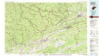 Bluefield West Virginia Historical topographic map, 1:100000 scale, 30 X 60 Minute, Year 1981