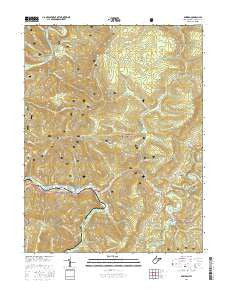 Bowden West Virginia Current topographic map, 1:24000 scale, 7.5 X 7.5 Minute, Year 2016