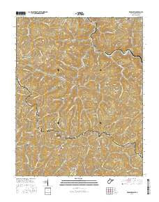 Bradshaw West Virginia Current topographic map, 1:24000 scale, 7.5 X 7.5 Minute, Year 2016