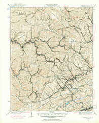 Bramwell West Virginia Historical topographic map, 1:62500 scale, 15 X 15 Minute, Year 1924