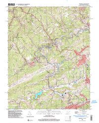 Bramwell West Virginia Historical topographic map, 1:24000 scale, 7.5 X 7.5 Minute, Year 2001