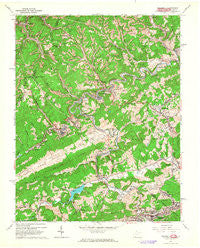 Bramwell West Virginia Historical topographic map, 1:24000 scale, 7.5 X 7.5 Minute, Year 1962