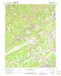 Bramwell West Virginia Historical topographic map, 1:24000 scale, 7.5 X 7.5 Minute, Year 1962