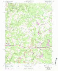 Brandonville West Virginia Historical topographic map, 1:24000 scale, 7.5 X 7.5 Minute, Year 1959