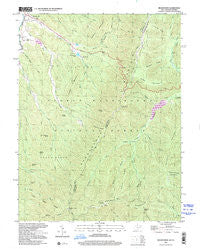 Brandywine West Virginia Historical topographic map, 1:24000 scale, 7.5 X 7.5 Minute, Year 1999