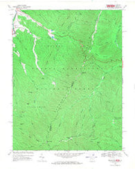 Brandywine West Virginia Historical topographic map, 1:24000 scale, 7.5 X 7.5 Minute, Year 1969