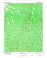 Brandywine West Virginia Historical topographic map, 1:24000 scale, 7.5 X 7.5 Minute, Year 1969