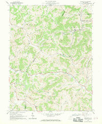 Brownton West Virginia Historical topographic map, 1:24000 scale, 7.5 X 7.5 Minute, Year 1961