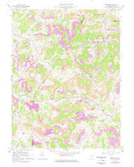 Brownton West Virginia Historical topographic map, 1:24000 scale, 7.5 X 7.5 Minute, Year 1961