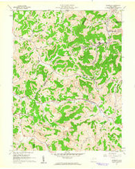 Brownton West Virginia Historical topographic map, 1:24000 scale, 7.5 X 7.5 Minute, Year 1961