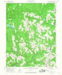 Bruceton Mills West Virginia Historical topographic map, 1:24000 scale, 7.5 X 7.5 Minute, Year 1960