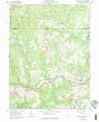 Bruceton Mills West Virginia Historical topographic map, 1:24000 scale, 7.5 X 7.5 Minute, Year 1960