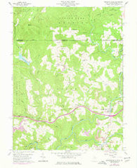 Bruceton Mills West Virginia Historical topographic map, 1:24000 scale, 7.5 X 7.5 Minute, Year 1960