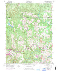 Bruceton Mills West Virginia Historical topographic map, 1:24000 scale, 7.5 X 7.5 Minute, Year 1960