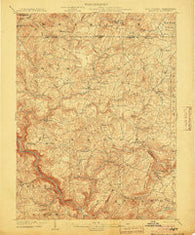 Bruceton West Virginia Historical topographic map, 1:62500 scale, 15 X 15 Minute, Year 1904