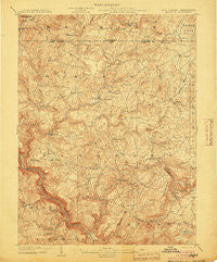 Bruceton West Virginia Historical topographic map, 1:62500 scale, 15 X 15 Minute, Year 1904