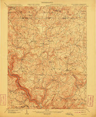 Bruceton West Virginia Historical topographic map, 1:62500 scale, 15 X 15 Minute, Year 1904