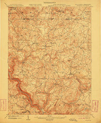 Bruceton West Virginia Historical topographic map, 1:62500 scale, 15 X 15 Minute, Year 1904