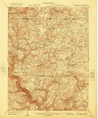 Bruceton West Virginia Historical topographic map, 1:62500 scale, 15 X 15 Minute, Year 1904