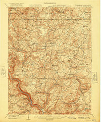 Bruceton West Virginia Historical topographic map, 1:62500 scale, 15 X 15 Minute, Year 1904