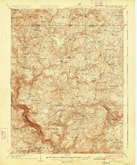 Bruceton West Virginia Historical topographic map, 1:62500 scale, 15 X 15 Minute, Year 1926