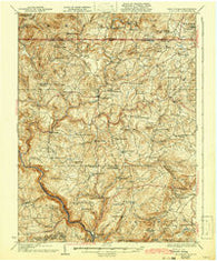 Bruceton West Virginia Historical topographic map, 1:62500 scale, 15 X 15 Minute, Year 1933