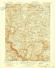 Bruceton West Virginia Historical topographic map, 1:62500 scale, 15 X 15 Minute, Year 1933